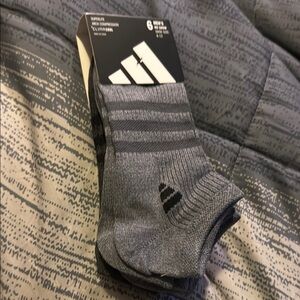 Adidas Gray Athletic Ankle Socks